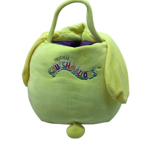 Squishmallows Goldine Easter Basket Yellow Bunny Rabbit with Egg Halloween 12" - Picture 2 of 5